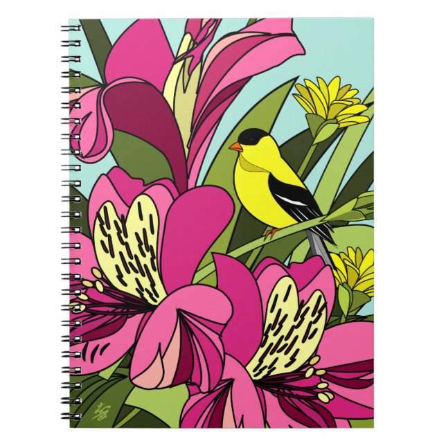 American Goldfinch Bird Notebook (Front)