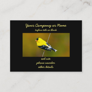 American Goldfinch - Original Photograph Business Card