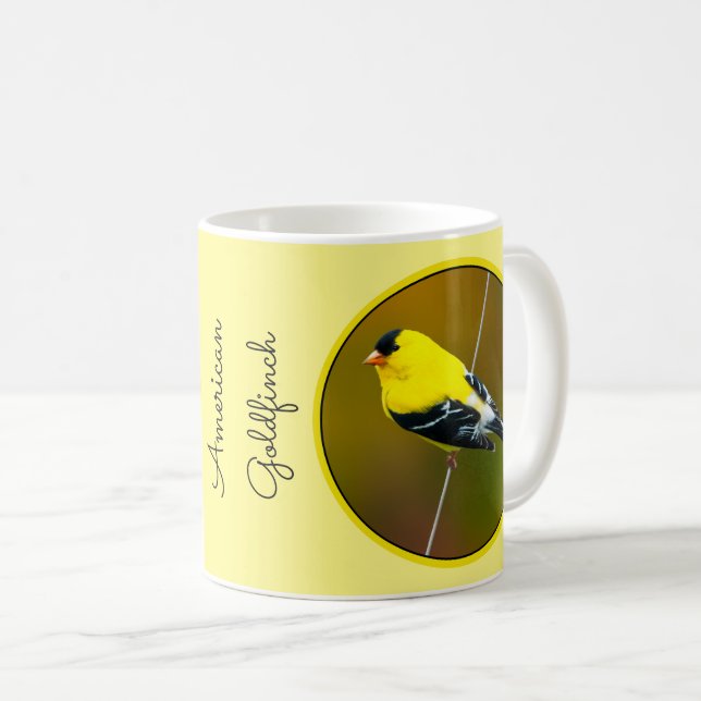 American Goldfinch - Original Photograph Coffee Mug (Front Right)