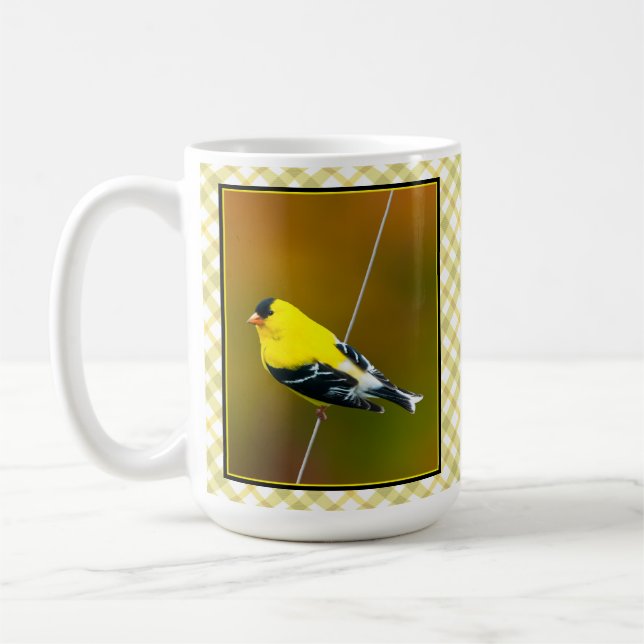 American Goldfinch - Original Photograph Coffee Mug (Left)