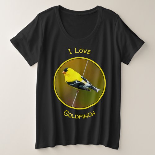 American Goldfinch _ Original Photograph Plus Size T_Shirt