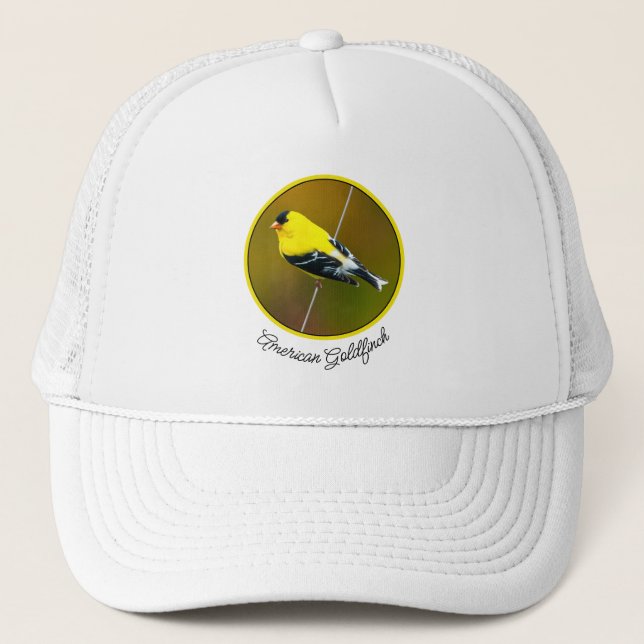 American Goldfinch - Original Photograph Trucker Hat (Front)