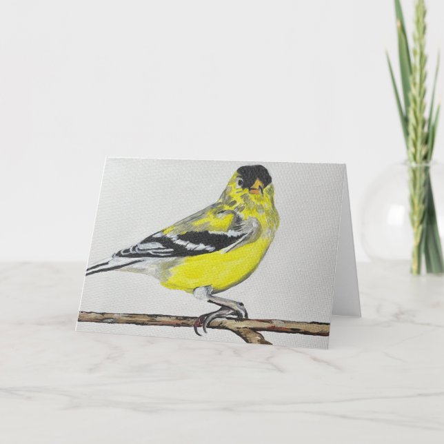 American Goldfinch Thank You Card (Front)