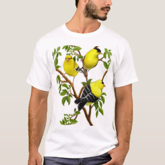 American Goldfinches in Vines Shirt