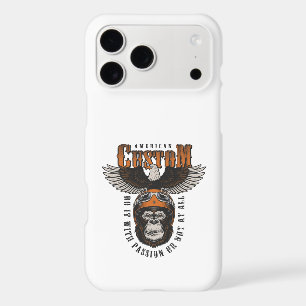 American Gorilla Motorcycle Vintage Biker Eagle iPhone 17 Pro Max Case