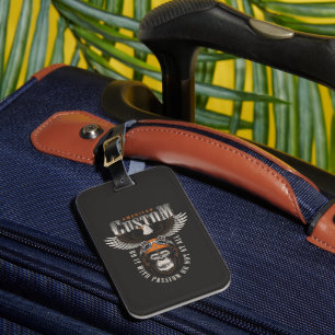 American Gorilla Motorcycle Vintage Biker Eagle Luggage Tag