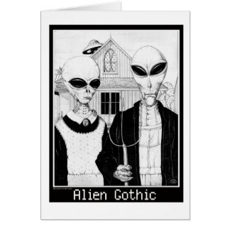 American Gothic, Alien Portraits, Aliens Cards