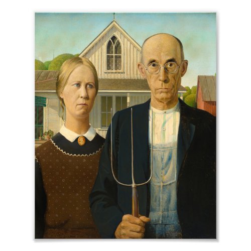 American Gothic by Grant Wood Photo Print