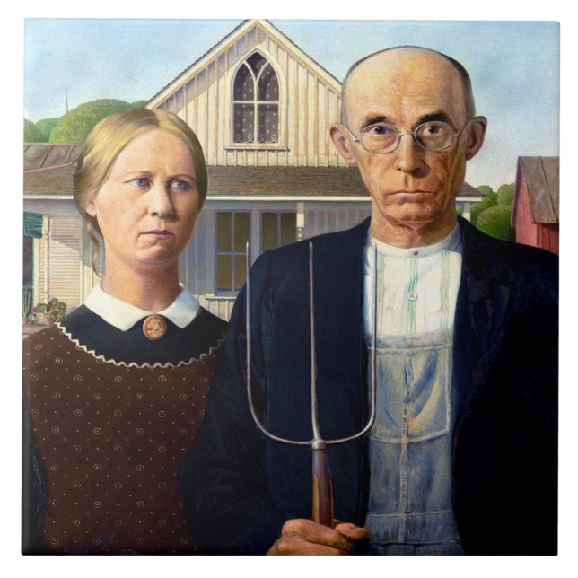 American Gothic Ceramic Tile (Front)