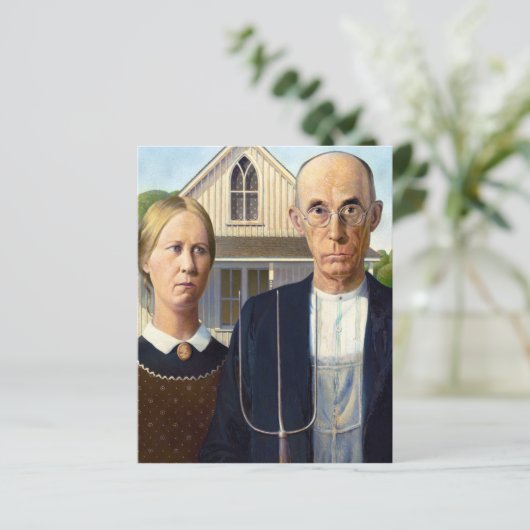 American Gothic Classic Painting Grant Wood (Standing Front)