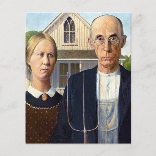 American Gothic Classic Painting Grant Wood