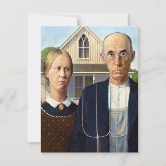 American Gothic Classic Painting Grant Wood (Front)