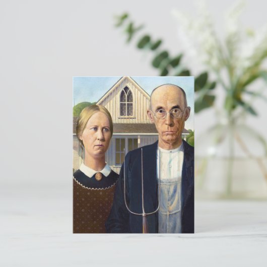 American Gothic Classic Painting Grant Wood (Standing Front)