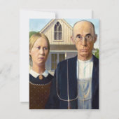 American Gothic Classic Painting Grant Wood (Back)