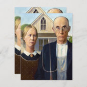 American Gothic Classic Painting Grant Wood (Front/Back)