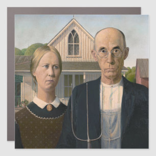 American Gothic: Country Life Poor Rural Farmer Car Magnet