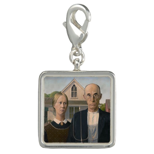 American Gothic: Country Life Poor Rural Farmer Charm (Front)