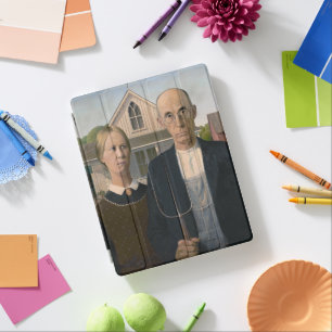 American Gothic: Country Life Poor Rural Farmer iPad Smart Cover