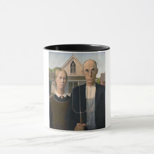 American Gothic Country Life Poor Rural Farmer Mug