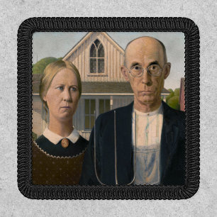 American Gothic: Country Life Poor Rural Farmer Patch
