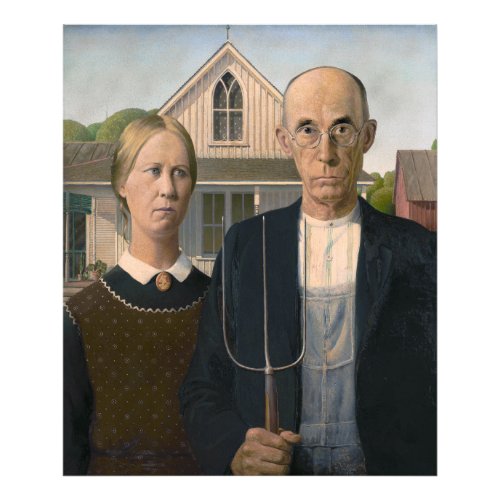 American Gothic Country Life Poor Rural Farmer Photo Print