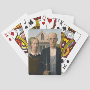 American Gothic: Country Life Poor Rural Farmer Poker Cards
