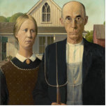 American Gothic Cutout<br><div class="desc">American Gothic by Grant Wood.</div>