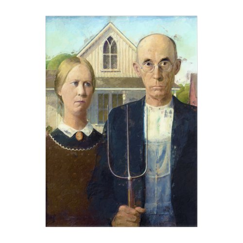 American Gothic Fine Art Oil Painting