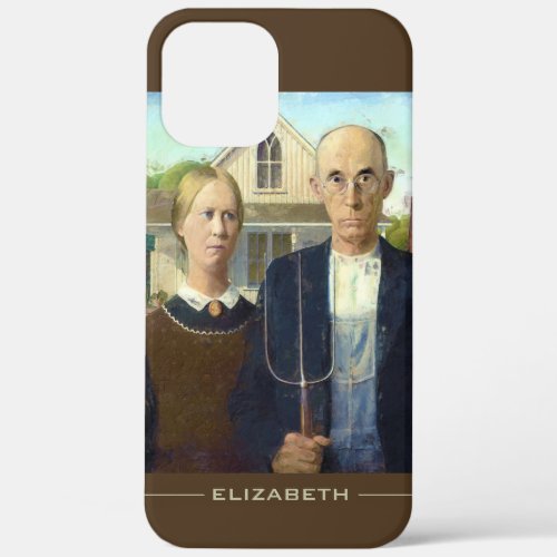 American Gothic Fine Art Oil Painting iPhone 12 Pro Max Case