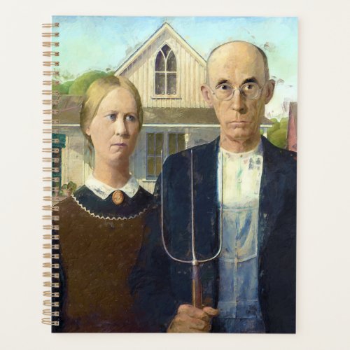 American Gothic Fine Art Oil Painting Masterpiece Planner