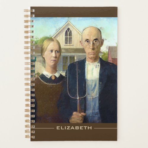 American Gothic Fine Art Oil Painting Planner
