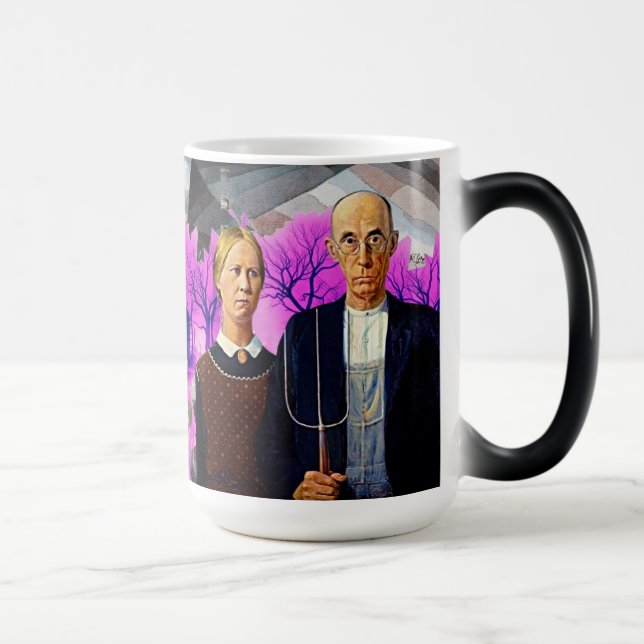 American Gothic Goes Wild – Retro Mug (Right)