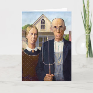 American Gothic | Grant Wood | Card