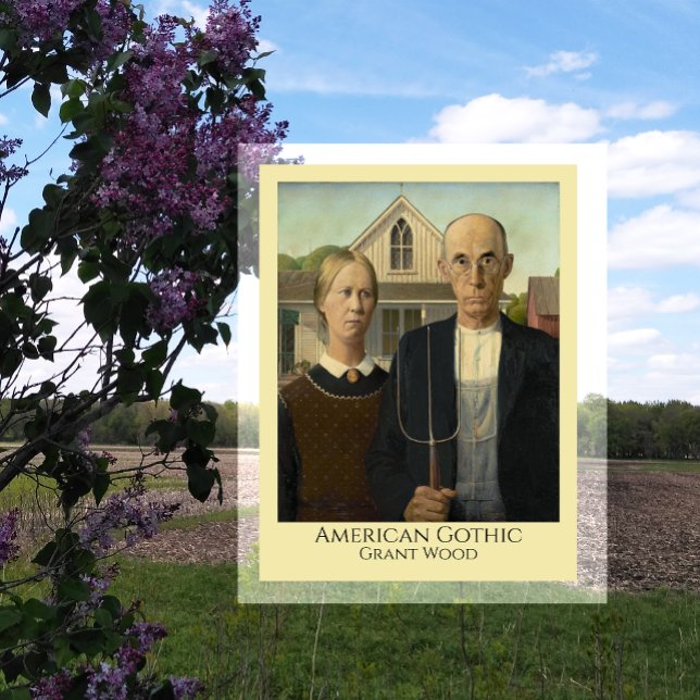 American Gothic, Grant Wood, Our Newer Version  Postcard (Creator Uploaded)