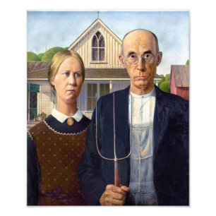 American Gothic Grant Wood Photo Print