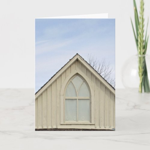 American Gothic House Window Greeting Card