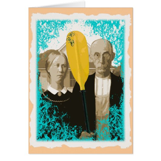 AMERICAN GOTHIC KAYAKERS CARDS (Front)