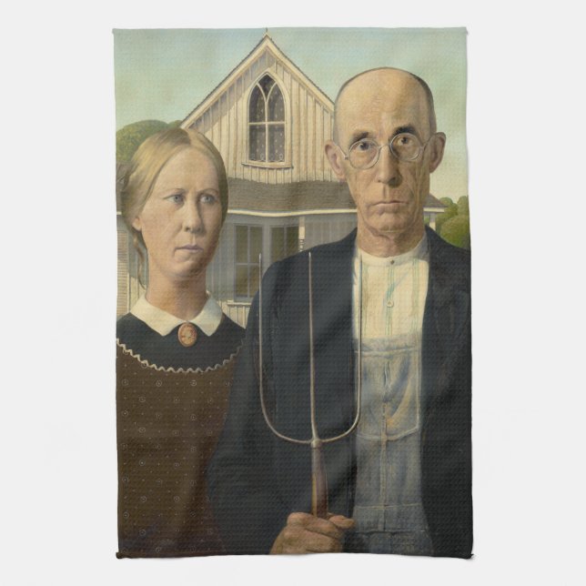 American Gothic Kitchen Towel (Vertical)