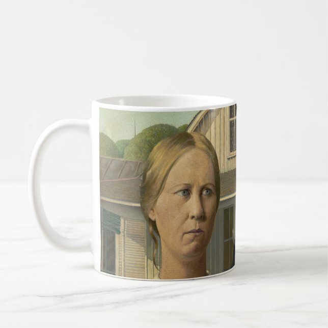American Gothic Painting Coffee Mug (Left)