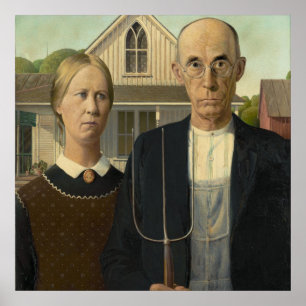 American Gothic Painting Poster