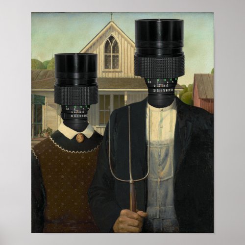 American Gothic Photographic Poster