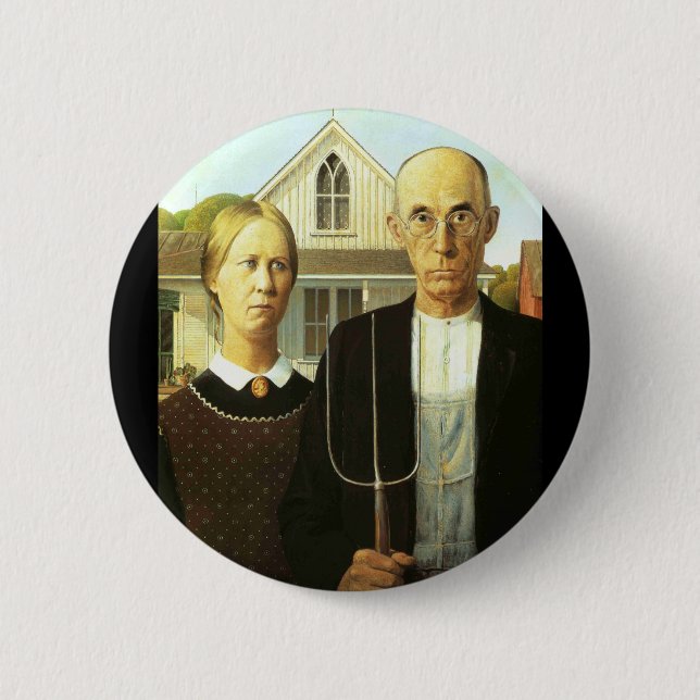 American Gothic Pinback Button (Front)