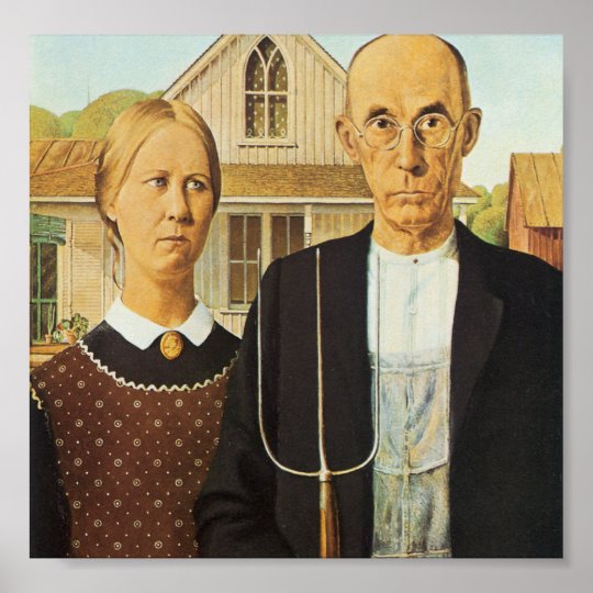 American Gothic Poster | Zazzle.com