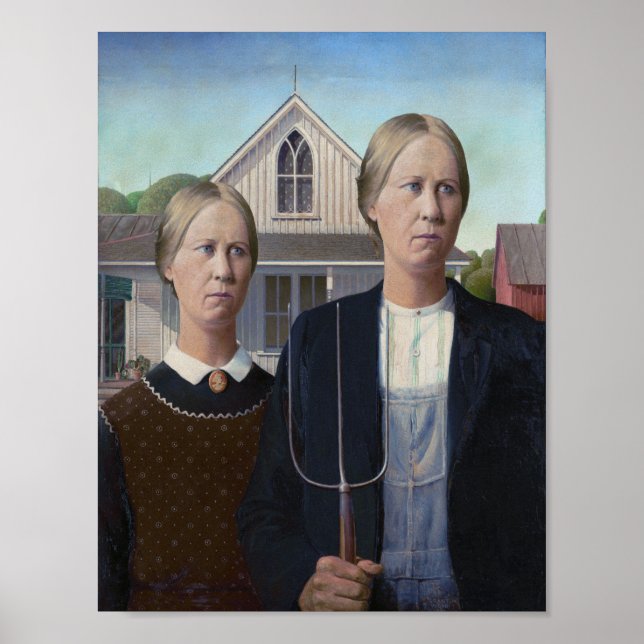 American Gothic -Surreal Twins Poster (Front)