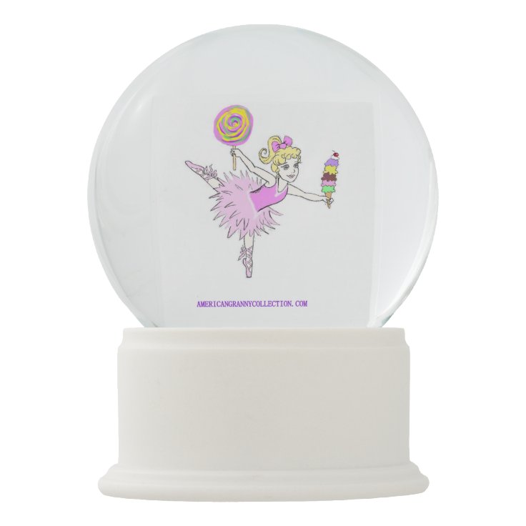 American Granny Ballerina Snow Globe Zazzle American Granny Ballerina Snow Globe Zazzle