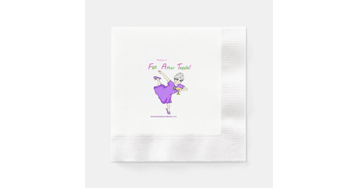 American Granny Fun After Tequila Cocktail Napkins Zazzle