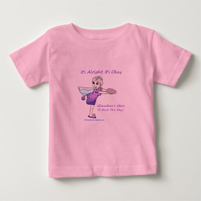 American Granny Super Grandma Baby Tutu Bodysuit (Front)