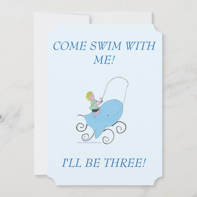 American Granny Tall Tells 5x7 Invitation Card (Front)