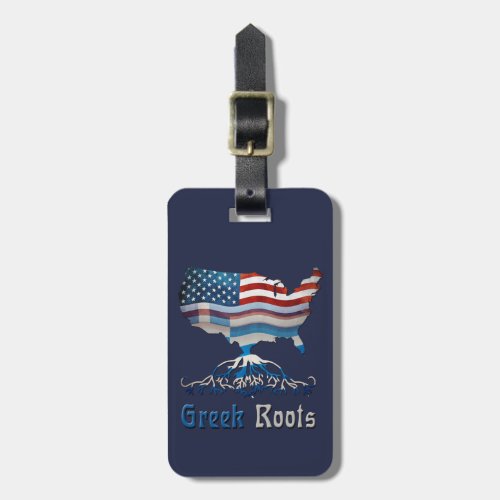 American Greek Roots Luggage Tag Template