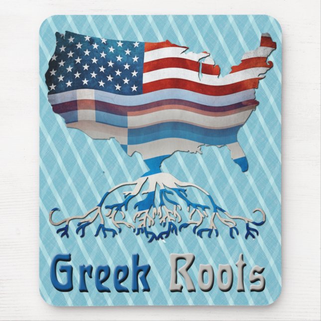 American Greek Roots Mousemat Mouse Pad (Front)